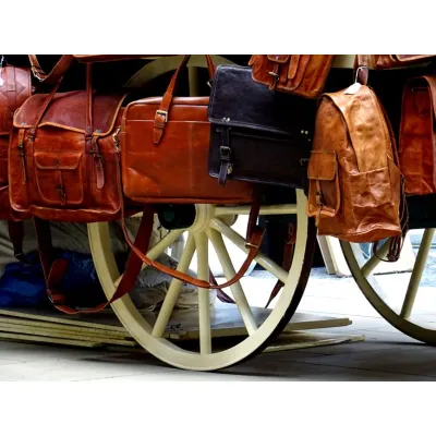End-of-Line Leather Tote